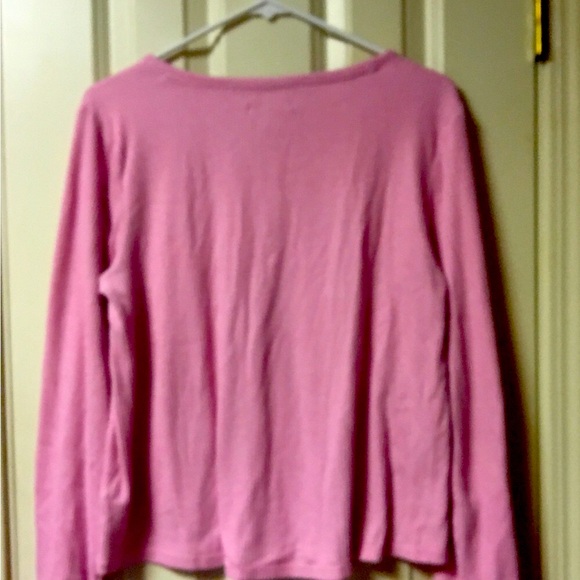 Sonoma Women’s Pink Top Size Petite Large Long Sleeve  Excellent Condition PL - Picture 3 of 4